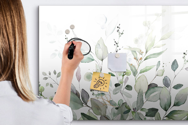 Dry erase board magnetic Decorative board for photos and notes