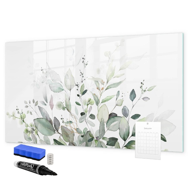 Dry erase board magnetic Decorative board for photos and notes