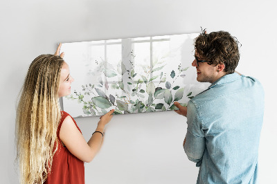 Dry erase board magnetic Decorative board for photos and notes