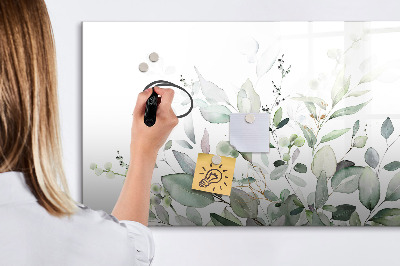 Dry erase board magnetic Decorative board for photos and notes