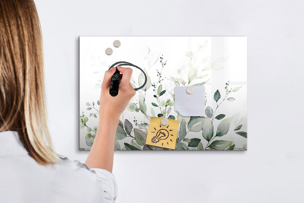 Dry erase board magnetic Decorative board for photos and notes