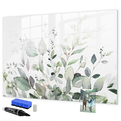 Dry erase board magnetic Decorative board for photos and notes