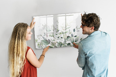 Dry erase board magnetic Decorative board for photos and notes