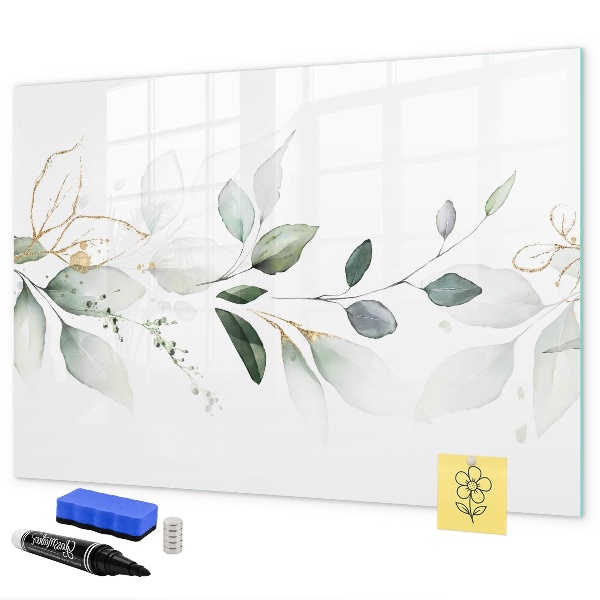 Dry erase board magnetic Stylish board for photos and notes
