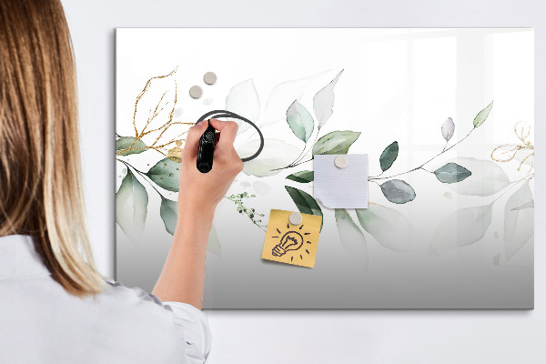 Dry erase board magnetic Stylish board for photos and notes