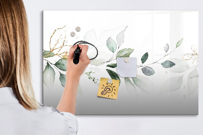 Dry erase board magnetic Stylish board for photos and notes
