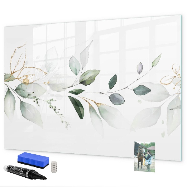 Dry erase board magnetic Stylish board for photos and notes