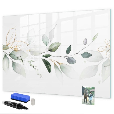 Dry erase board magnetic Stylish board for photos and notes