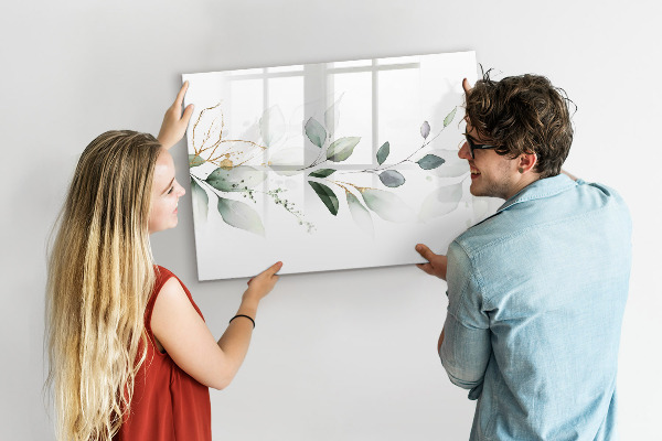 Dry erase board magnetic Stylish board for photos and notes
