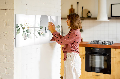 Dry erase board magnetic Stylish board for photos and notes
