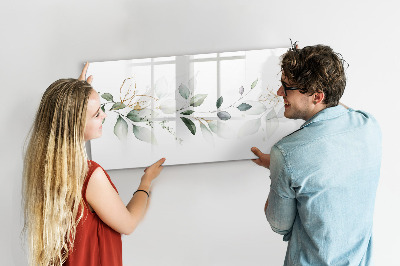 Dry erase board magnetic Stylish board for photos and notes