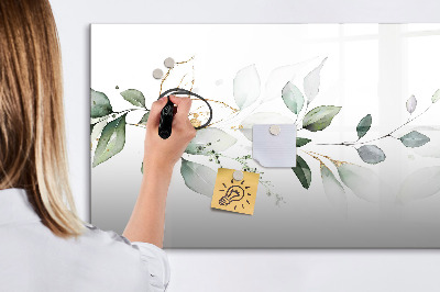 Dry erase board magnetic Stylish board for photos and notes