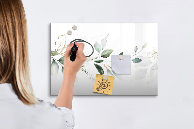 Dry erase board magnetic Stylish board for photos and notes