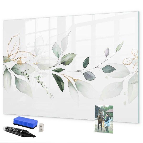 Dry erase board magnetic Stylish board for photos and notes