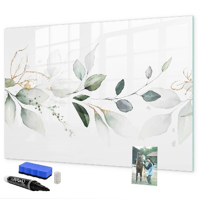 Dry erase board magnetic Stylish board for photos and notes