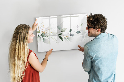 Dry erase board magnetic Stylish board for photos and notes