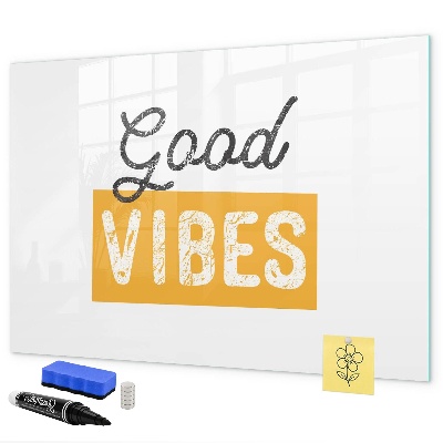 Magnetic dry erase board Positive vibes and memories