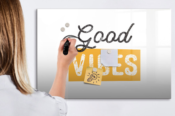 Magnetic dry erase board Positive vibes and memories