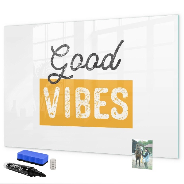 Magnetic dry erase board Positive vibes and memories