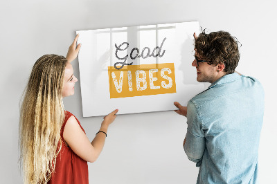 Magnetic dry erase board Positive vibes and memories