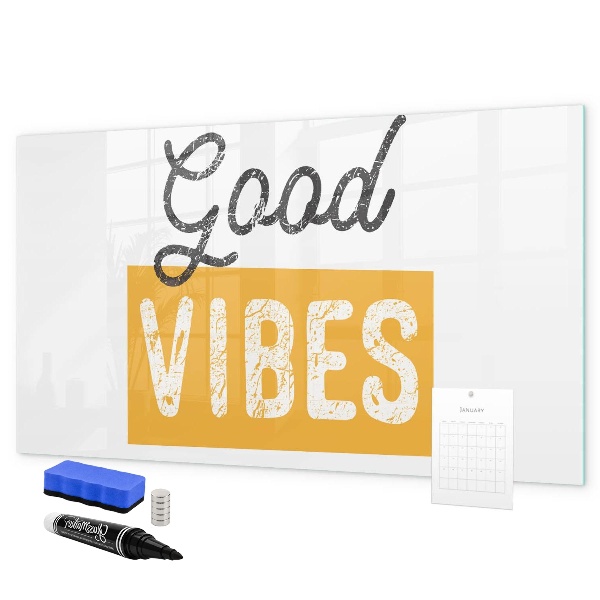 Magnetic dry erase board Positive vibes and memories