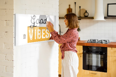 Magnetic dry erase board Positive vibes and memories