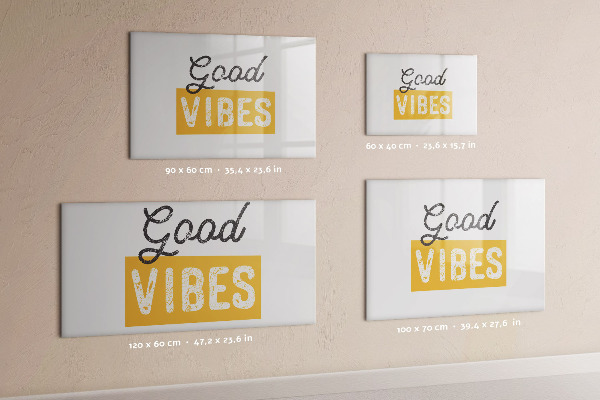 Magnetic dry erase board Positive vibes and memories
