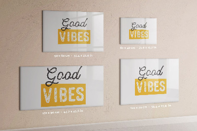 Magnetic dry erase board Positive vibes and memories