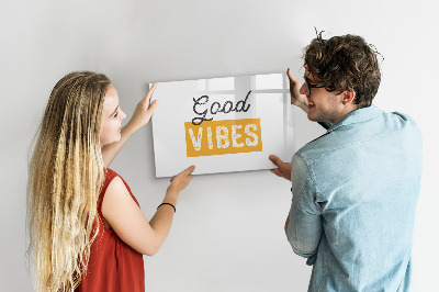 Magnetic dry erase board Positive vibes and memories