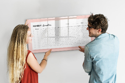 Dry erase board magnetic Habit Tracking with Personal Photos