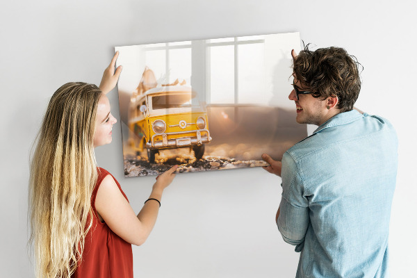 Magnetic dry erase board Colorful memories against the backdrop of nature