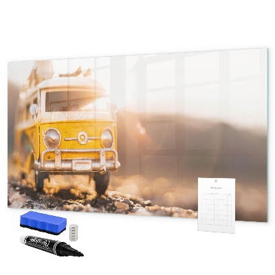Magnetic dry erase board Colorful memories against the backdrop of nature