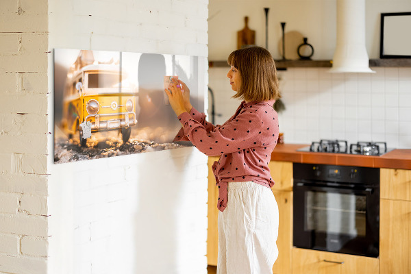 Magnetic dry erase board Colorful memories against the backdrop of nature