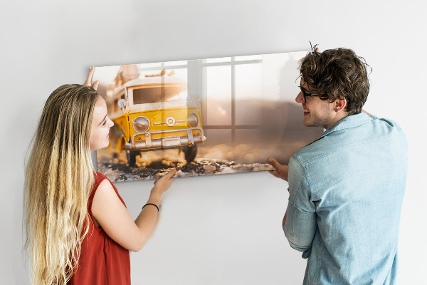 Magnetic dry erase board Colorful memories against the backdrop of nature