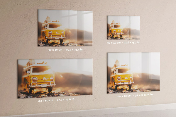 Magnetic dry erase board Colorful memories against the backdrop of nature