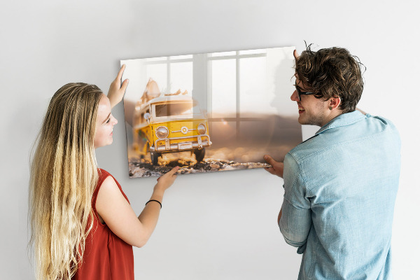 Magnetic dry erase board Colorful memories against the backdrop of nature