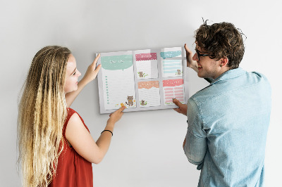Dry erase board magnetic Planning with joy and creativity