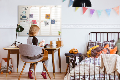 Magnetic dry erase board Weekly planner with space for photos