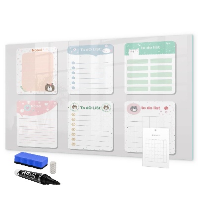 Dry erase board magnetic Homework and Notes Organizer