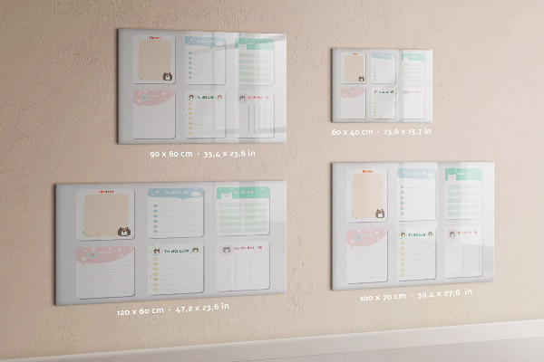 Dry erase board magnetic Homework and Notes Organizer
