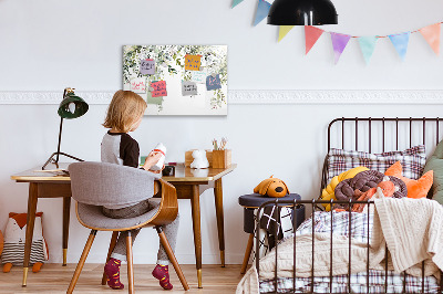 Magnetic dry erase board Creative board for photos and notes