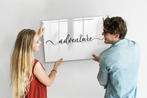 Dry erase board magnetic A creative space for memories and photos