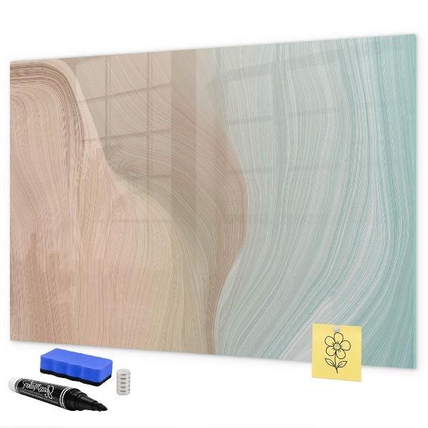 Dry erase board magnetic Modern board for notes and photos