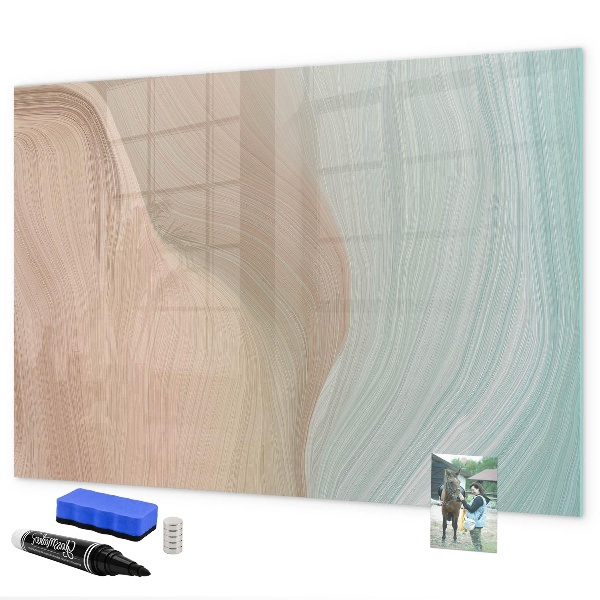 Dry erase board magnetic Modern board for notes and photos