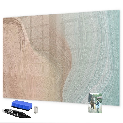 Dry erase board magnetic Modern board for notes and photos