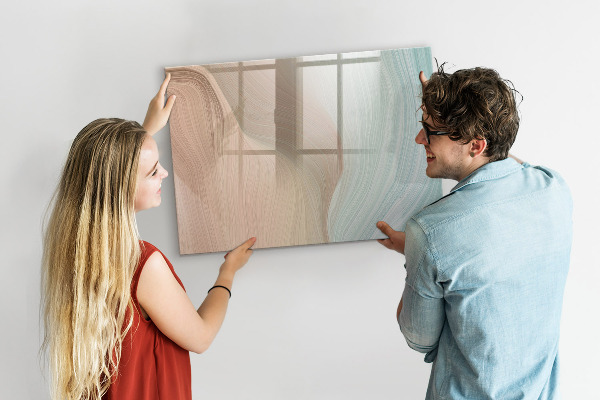 Dry erase board magnetic Modern board for notes and photos