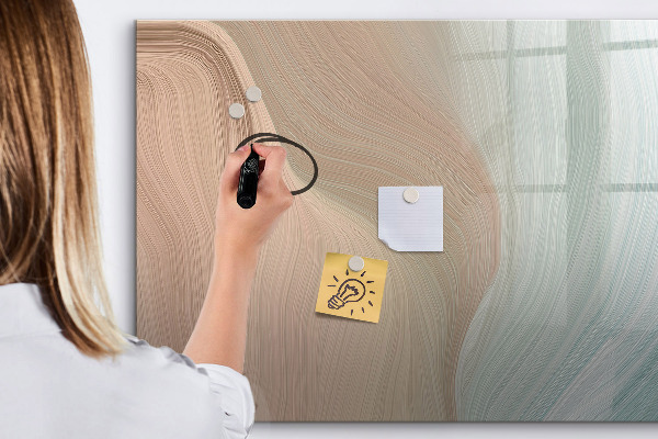 Dry erase board magnetic Modern board for notes and photos