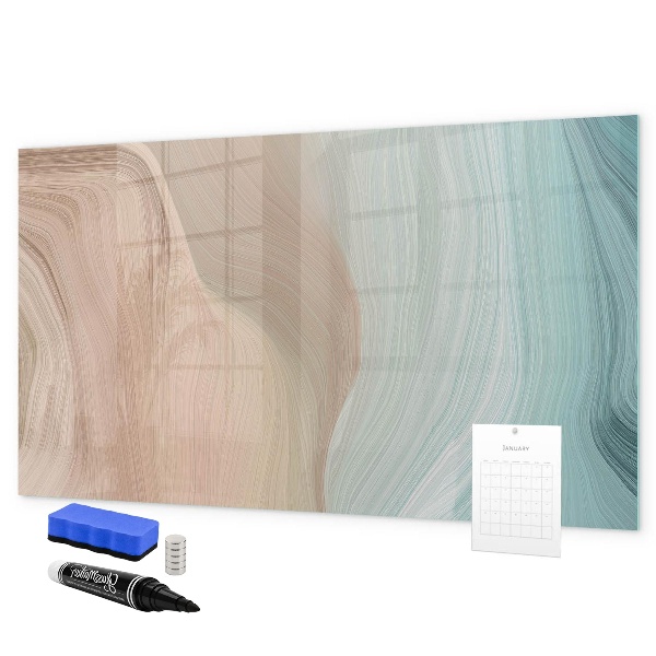 Dry erase board magnetic Modern board for notes and photos
