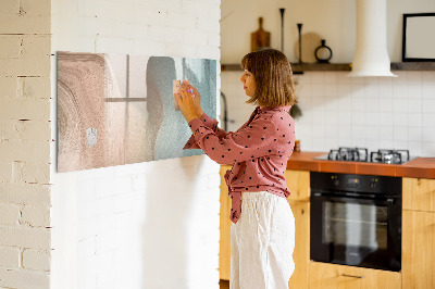 Dry erase board magnetic Modern board for notes and photos