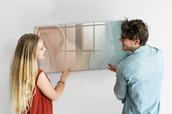 Dry erase board magnetic Modern board for notes and photos